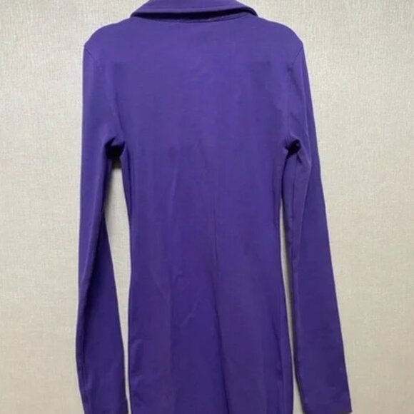 Purple ruched zara midi dress - Picture 3 of 5